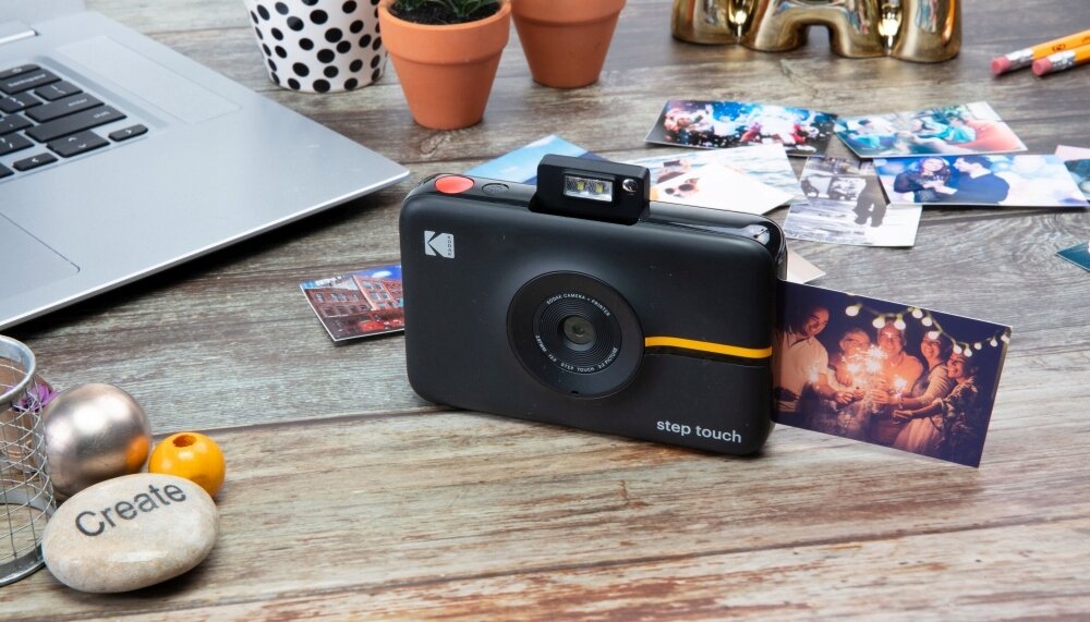 Aparat KODAK Step Touch rozdzielczość drukowanie zdjęcia wkłądy naklejki papier obiektyw bateria ekran