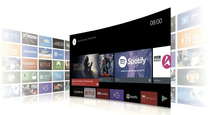 Telewizor TCL LED P615 - High Resolution Google Play Music Youtube Music Amazon Music HD Spotify Tidal Chromecast
