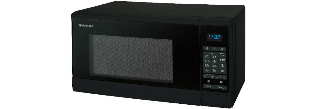 Kuchenka mikrofalowa SHARP R270B wyświetlacz panel sterowania