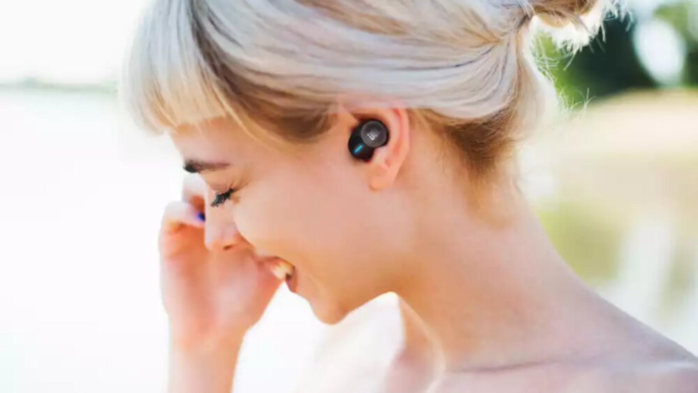 słuchawki dokanałowe JBL TUNE 125 TWS - mikrofon