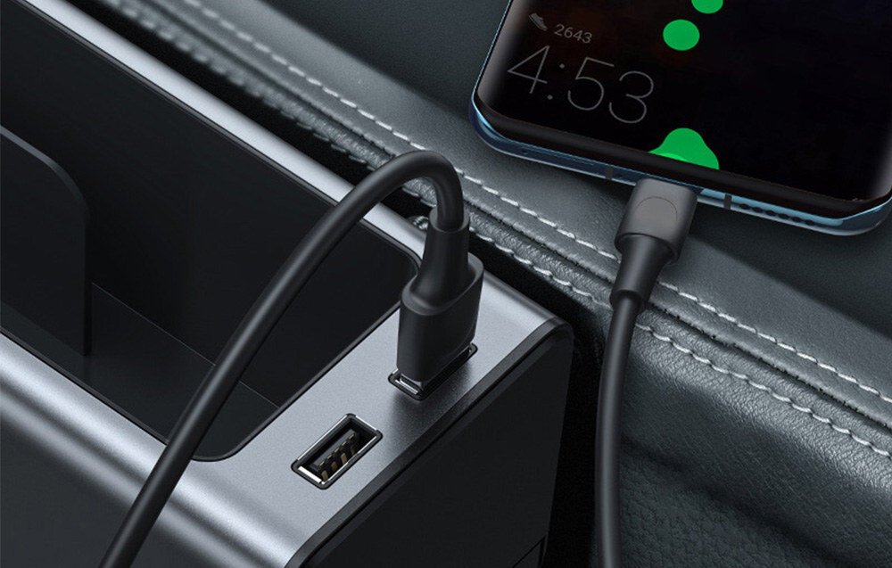 Organizer BASEUS Deluxe 2 x USB-C latwa instalacja wygodne uzytkowanie