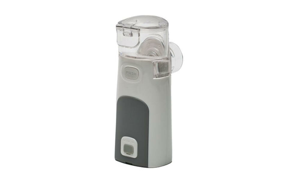 INNOGIO-GIO-600 nebulizator komfort użytkowanie niewielkie urządzenie prosta obsługa jeden przycisk cicha praca ultradźwięki podwójny system zasilania baterie usb wbudowany czujnik
