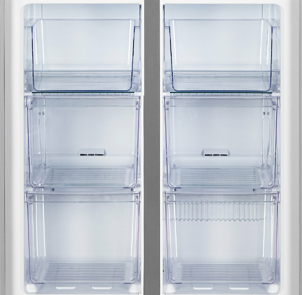 Lodówka HISENSE RQ758N4SAI1 Side by side Nofrost - 6 szuflad
