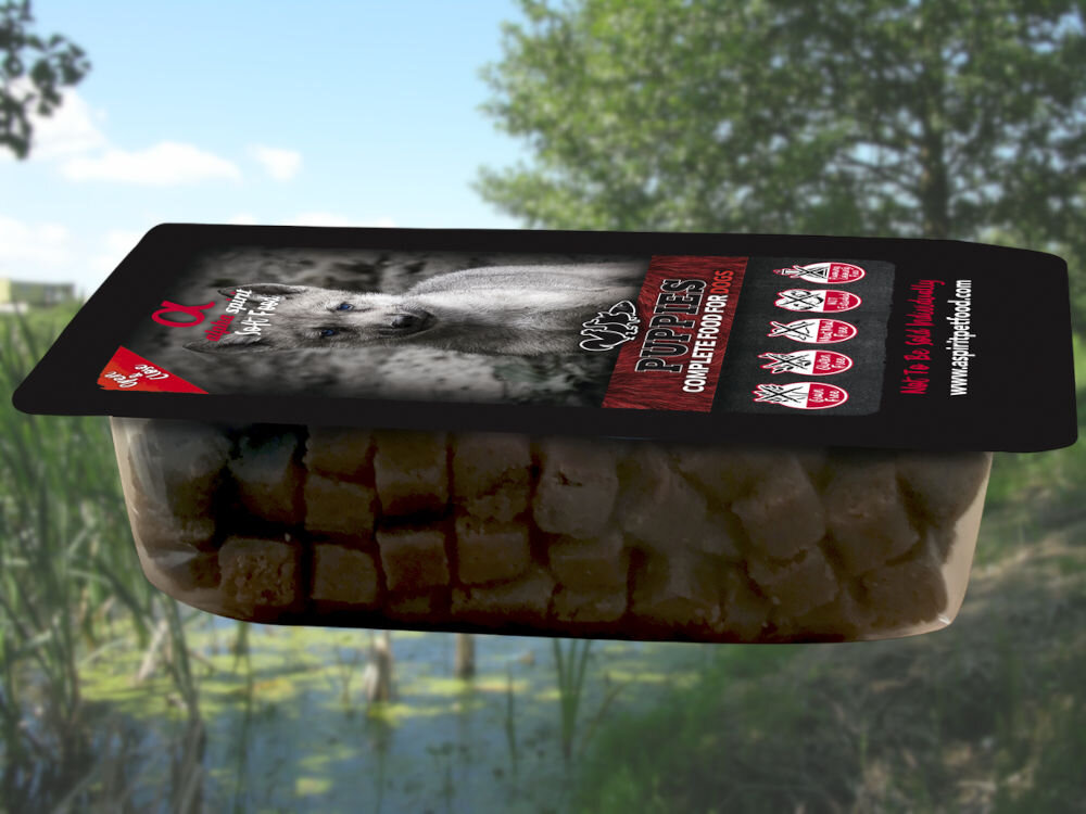 Karma dla psa ALPHA SPIRIT Puppies Indyk z rybą (45 x 210 g) naturalne składniki