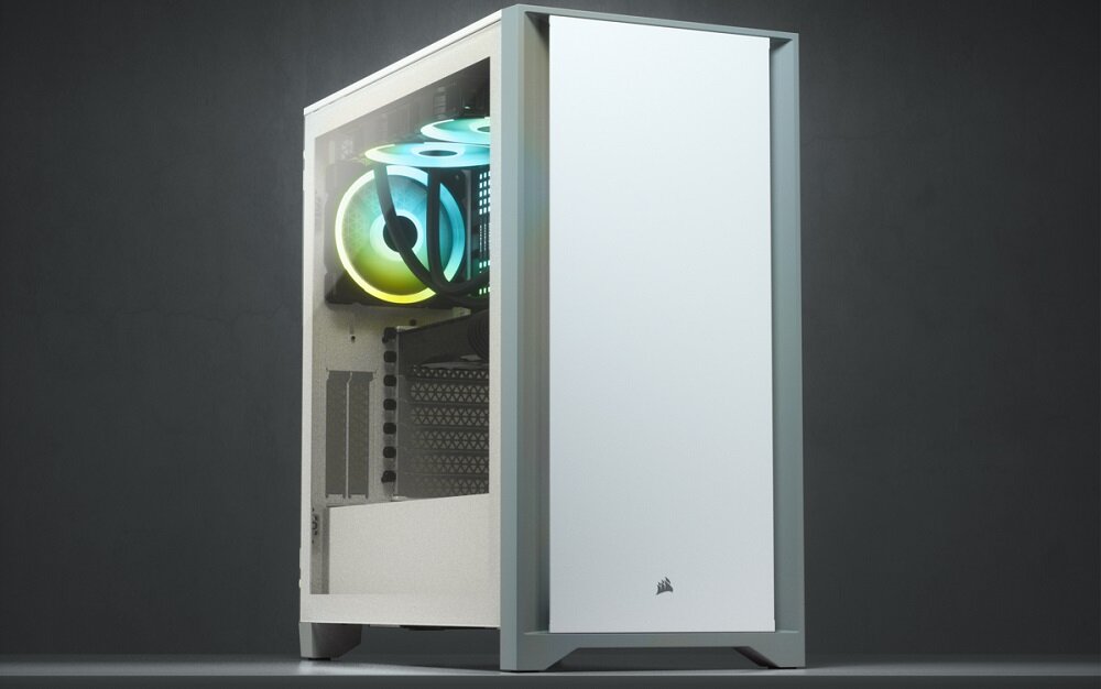 Obudowa CORSAIR 4000D TG White - Sprawna wentylacja AirGuide