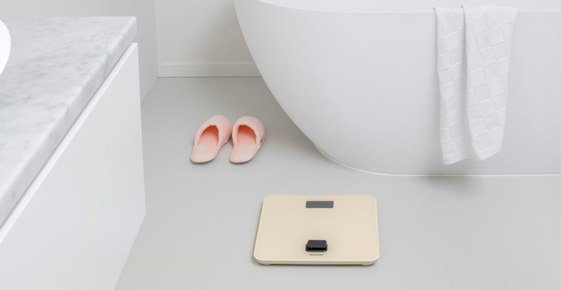 Waga BRABANTIA ReNew Biały użytkowanie wybór środowisko styl bez baterii precyzyjne pomiary