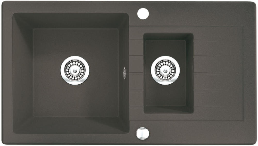 DEANTE Zorba ZQZ T513 zlewozmywak komora blat połysk powierzchnia ociekacz osuszanie naczynia sztućce owoce warzywa woda przestrzeń rozmrażanie