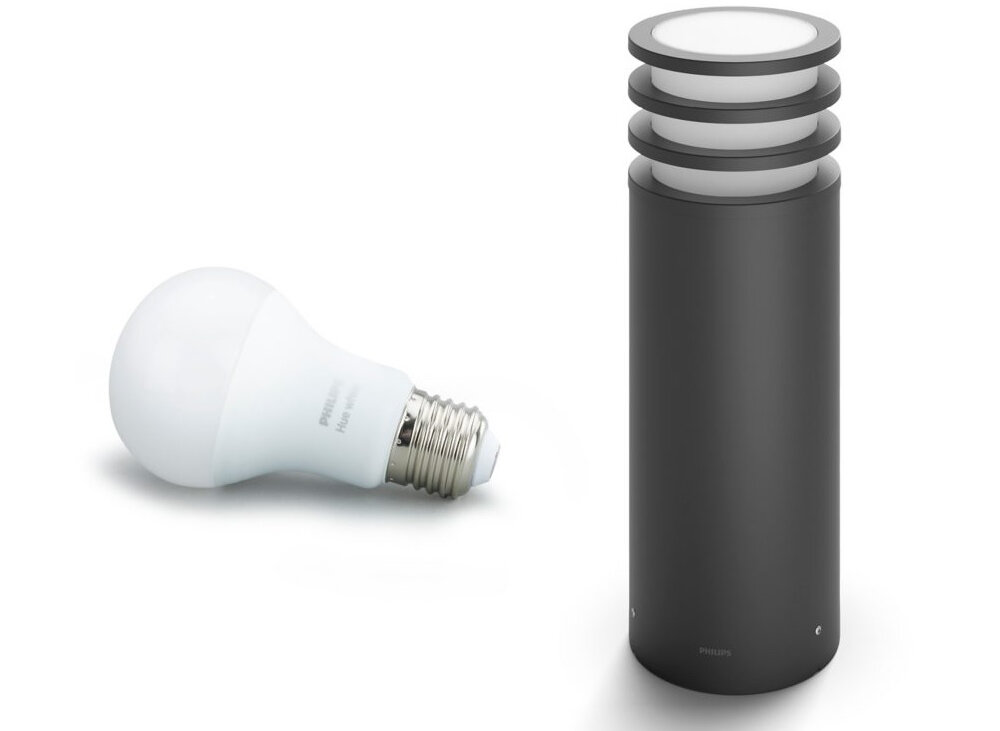 Lampa zewnętrzna PHILIPS HUE Lucca 915005561301 do uzytku zewnetrznego wymienne zrodlo swiatla trzonek E27 wymiary 448 x 165 x 165 mm