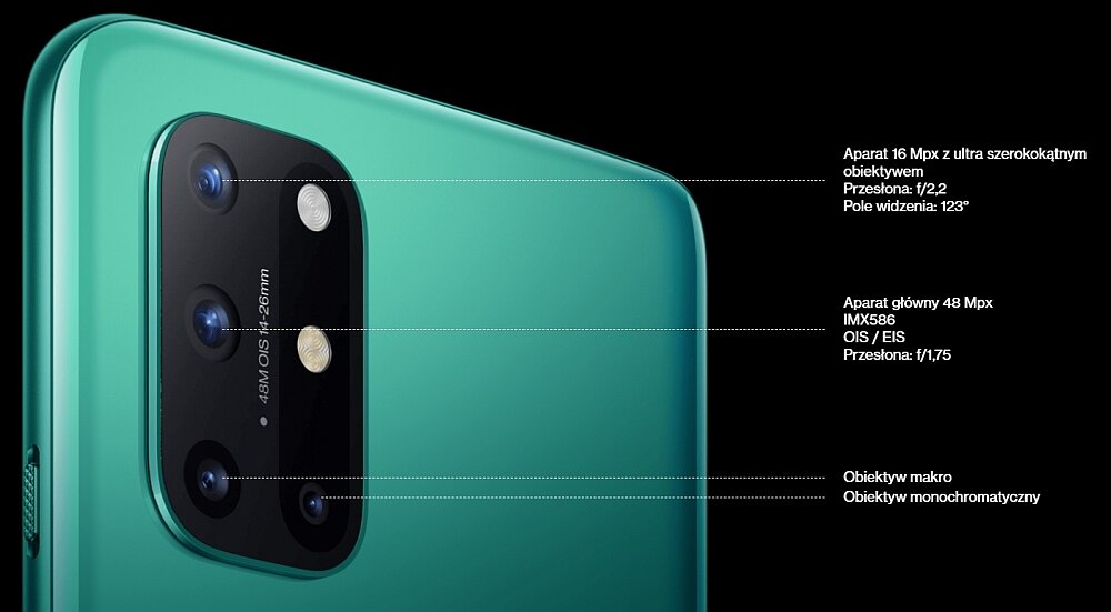 Smartfon ONEPLUS 8T aparat zdjęcia obiektyw rozdzielczość