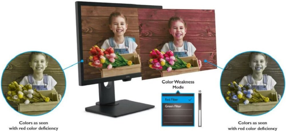 Monitor BENQ BL2483TM - Tryb dla osób z zaburzeniem rozpoznawania barw