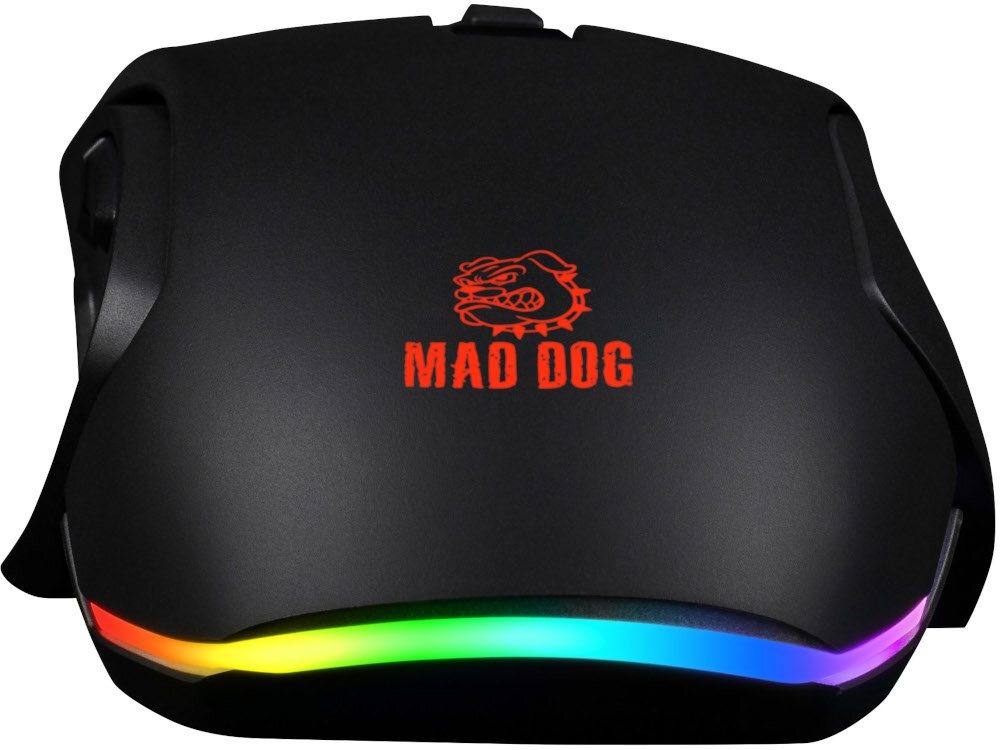 MYSZ GAMINGOWA MAD DOG GM905 pelne podswietlenie rgb sterowanie