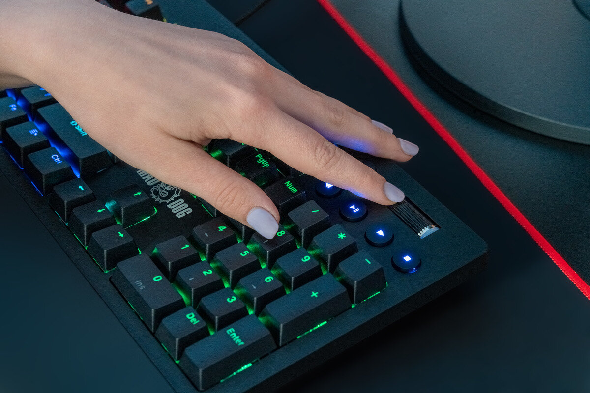 Klawiatura MAD DOG GK950 Red Kailh RGB makra
