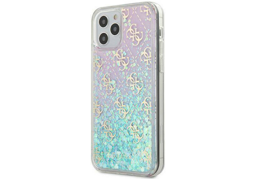 Etui Guess 4G Liquid Glitter iPhone Pro Max wyglad ogolny