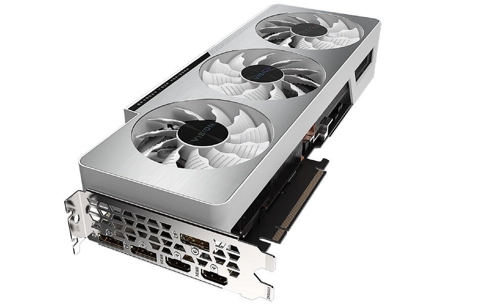 Karta graficzna GIGABYTE GeForce RTX 3080 Vision 10GB - technologia RTX Cyberpunk 2077 Battlefield 5 zaawansowane wielopłaszczyznowe cieniowanie przestrzenne