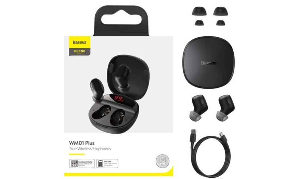 SŁUCHAWKI BASEUS ENCOK WM01 PLUS