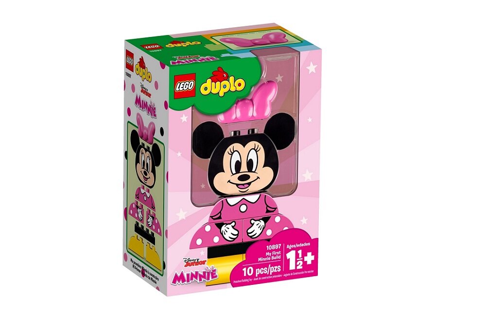 LEGO Duplo Moja pierwsza Myszka Minnie 10897 kreatywna zabawa kolorowe klocki konstruktorskie doświadczenia