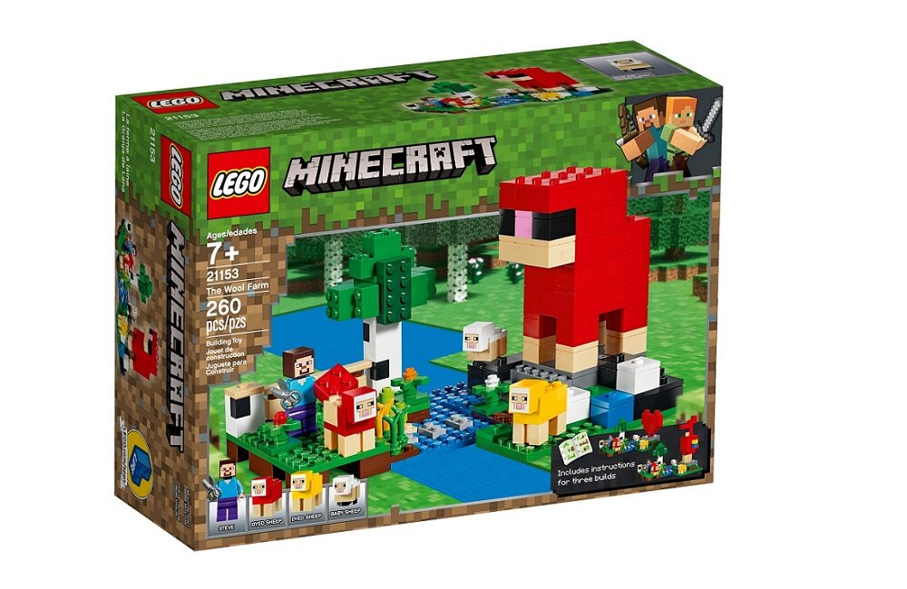 LEGO Minecraft Hodowla owiec 21153 kreatywna zabawa klocki rozwój dziecka