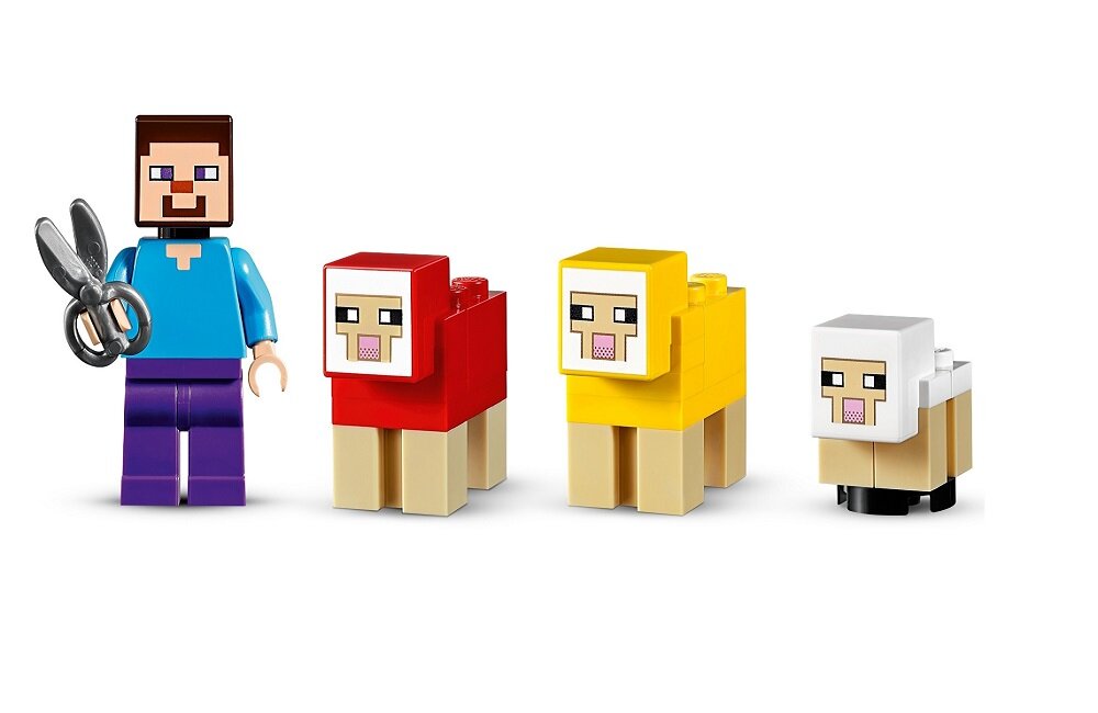 LEGO Minecraft Hodowla owiec 21153 kreatywna zabawa klocki rozwój dziecka Akcesoria