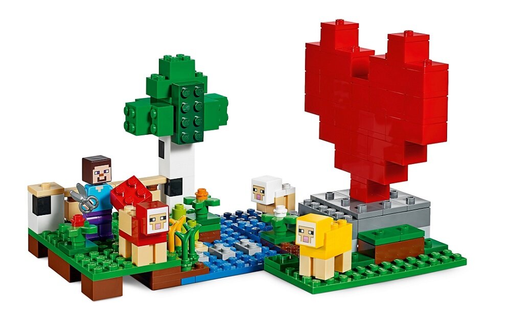 LEGO Minecraft Hodowla owiec 21153 kreatywna zabawa klocki rozwój dziecka dla dzieci powyżej 7 roku życia