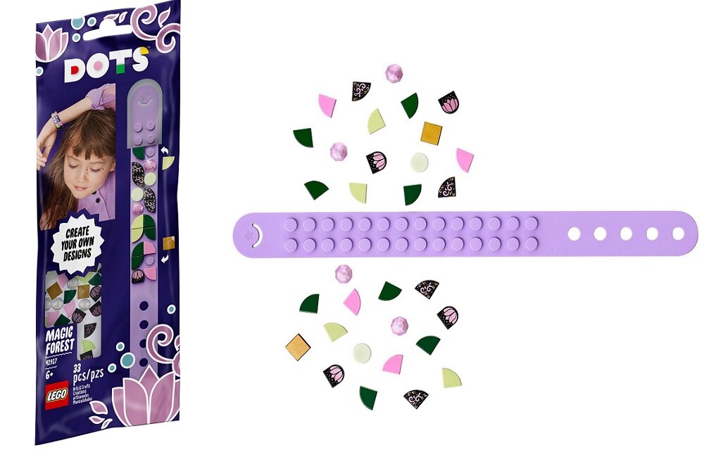 LEGO Dots Bransoletka z magicznym lasem 41917 kreatywna zabawa dużo elementów