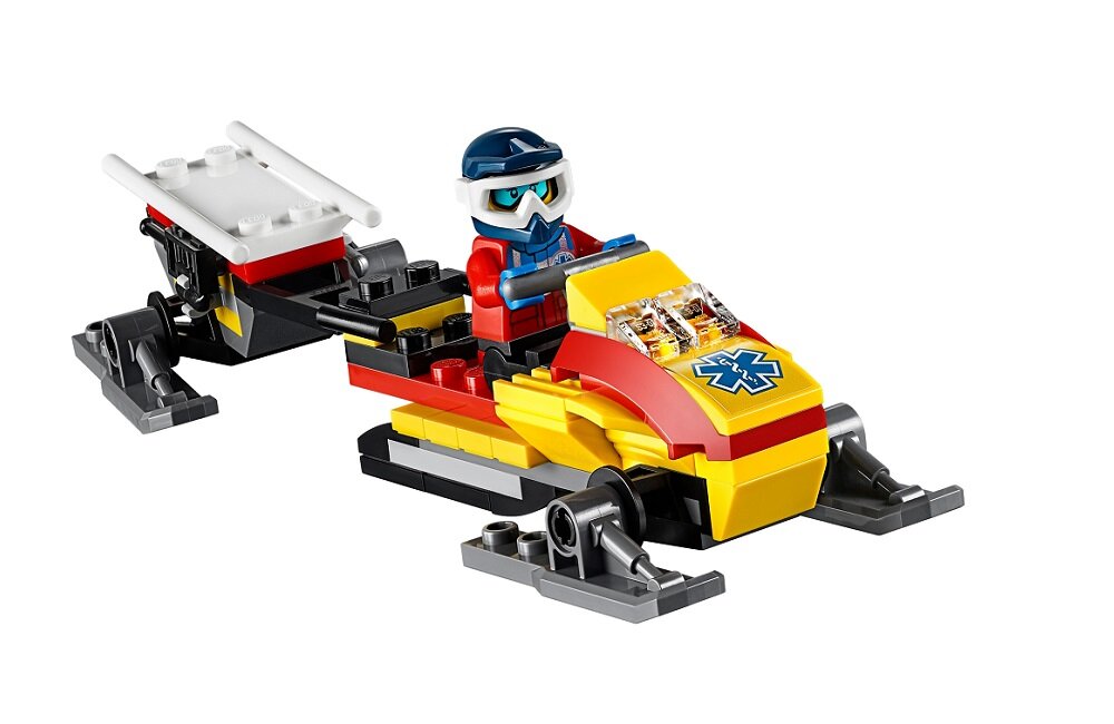 LEGO City Kurort narciarski 60203 Helikopter Terenówka Baza ratunkowa