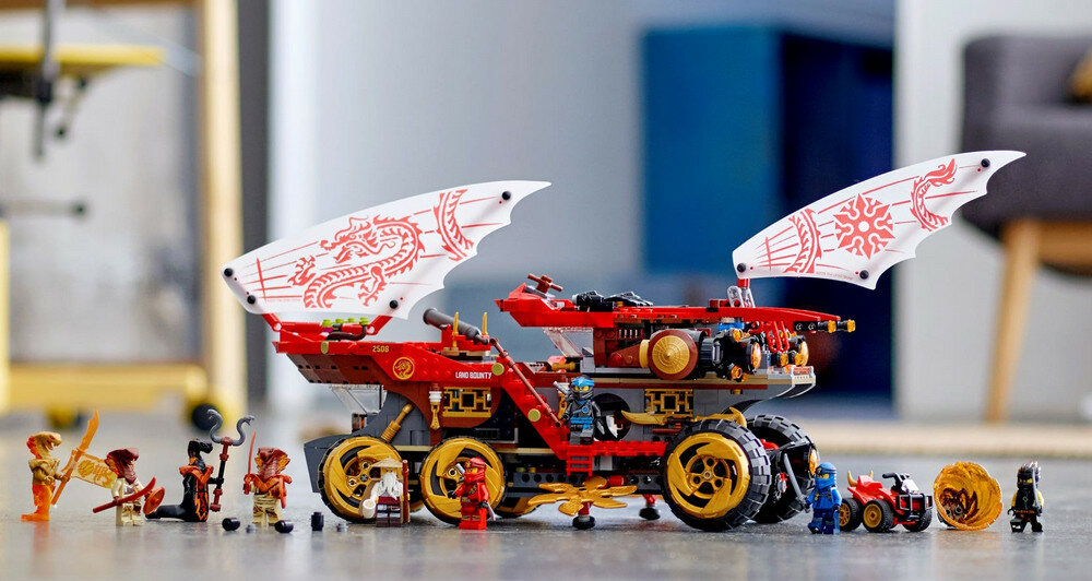 LEGO Ninjago Perła Lądu 70677 kreatywna zabawa w grupie lub w pojedynkę wóz bojowy