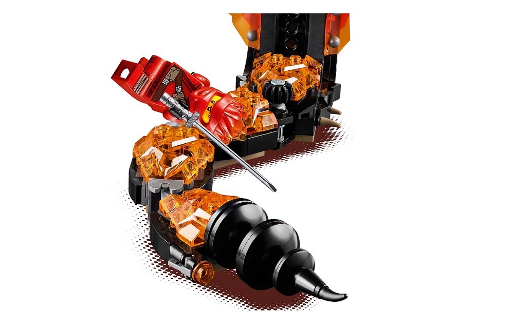 LEGO Ninjago Ognisty kieł 70674 kreatywna zabawa prawidłowy rozwój merytoryczny dziecka klocki figurki minifigurki klasyczna gra wielogodzinna zabawa niewielkie 463 elementy
