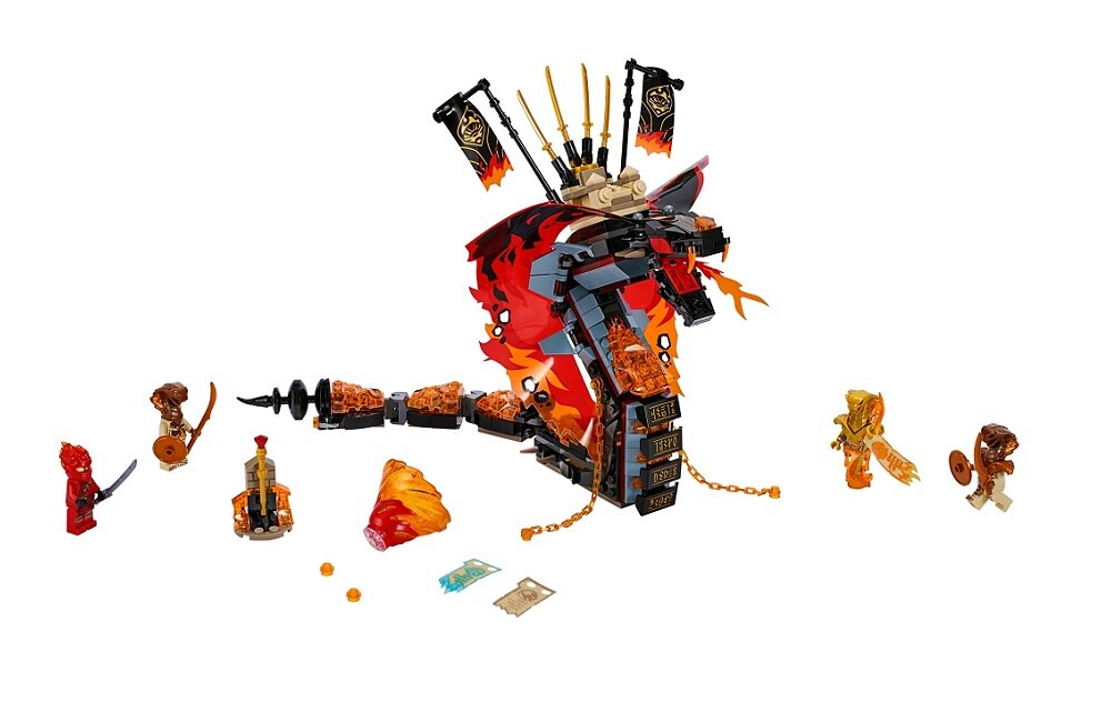 LEGO Ninjago Ognisty kieł 70674 kreatywna zabawa prawidłowy rozwój merytoryczny dziecka klocki figurki minifigurki klasyczna gra wielogodzinna zabawa niewielkie wysoka jakosć wytrzymałość