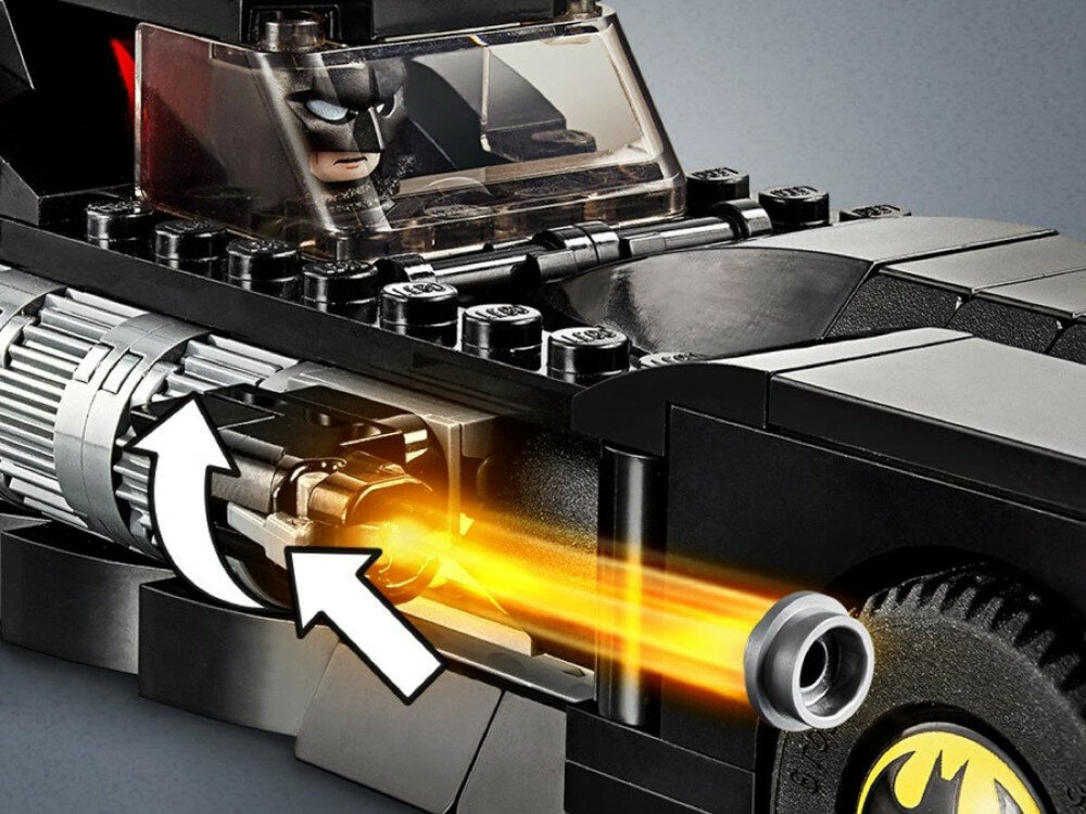 LEGO Batman Batmobile: w pogoni za Jokerem 76119 miotacze klockow