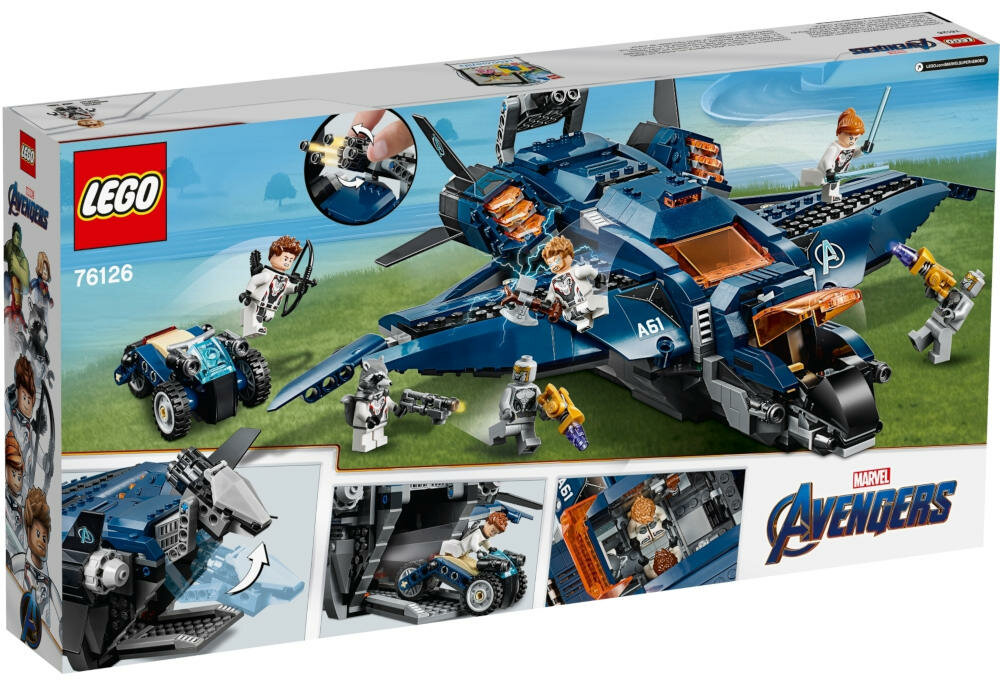 LEGO Marvel Wspaniały Quinjet Avengersów 76126