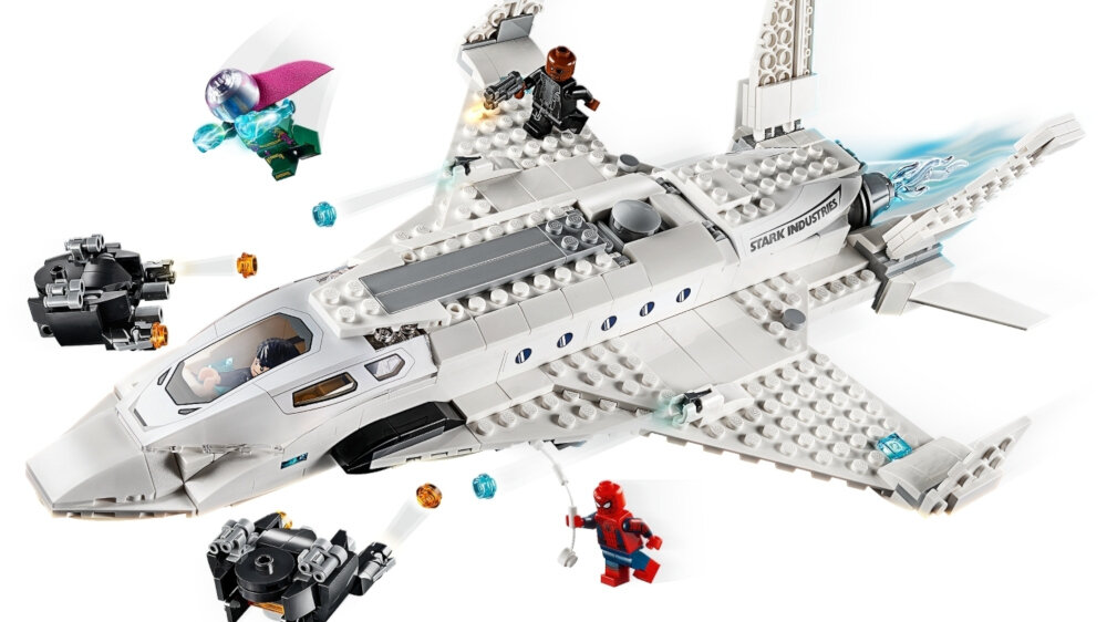 LEGO Spider-Man Odrzutowiec Starka i atak dronów - ogólny