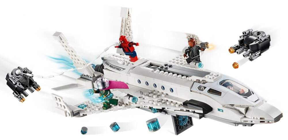 LEGO Spider-Man Odrzutowiec Starka i atak dronów - mechanizmy