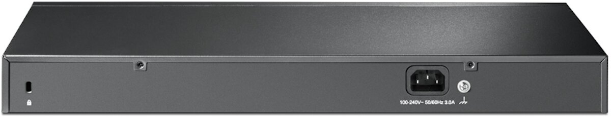 Switch TP-LINK TL-SG1428PE przepustowość Gigabit Ethernet szybkość szafy RACK wymiary moc zasięg transmisja Funkcja QoS zasilanie sieciowe Przewód zasilający Zestaw montażowy Gumowe podstawki