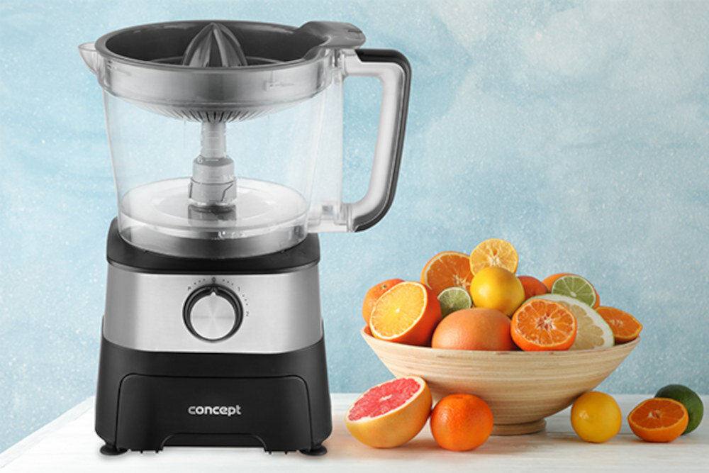 Robot kuchenny CONCEPT Cube RM3000 800W z blenderem kielichowym wyciskarka do cytrusow