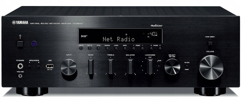 Zestaw stereo YAMAHA R-N803D + ELAC Debut F6.2 - bluetooth