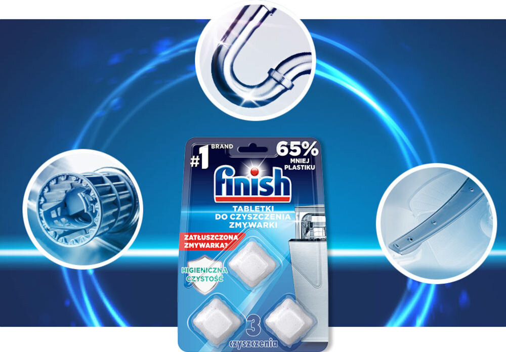 Kapsułki do czyszczenia zmywarki FINISH Regular - 3 szt. czystość zmywarki