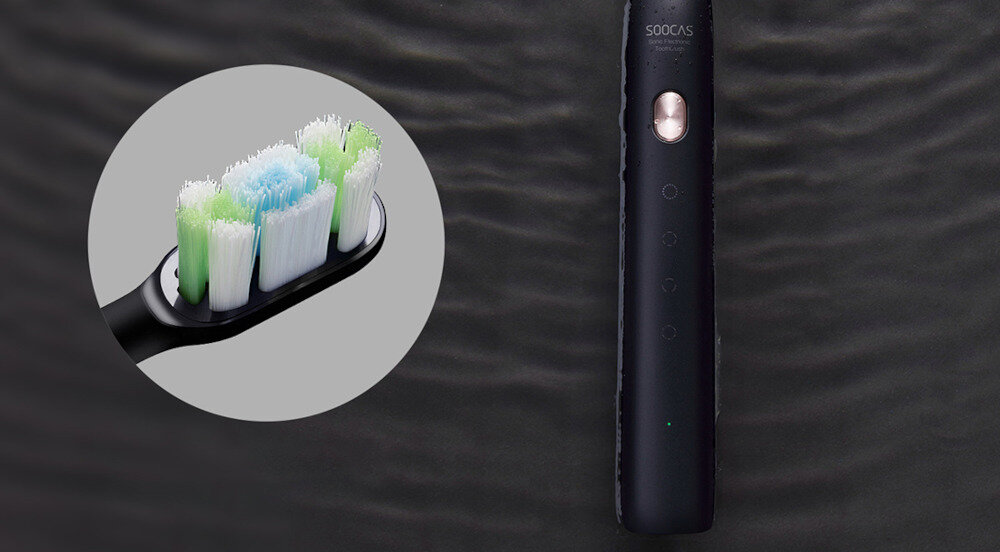 Końcówka szczoteczki SOOCAS X5/X3/X3U Różowy (2 sztuki) Specjalne włosie DuPont certyfikat FDA