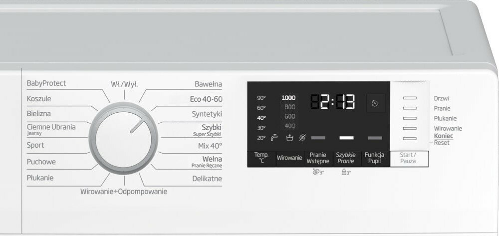 Pralka BEKO MWRE 6512 BWWE programy tryby