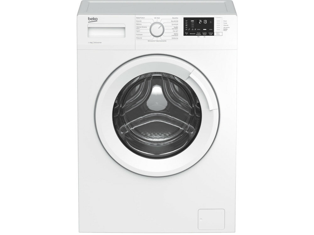 Pralka BEKO MWRE 6512 BWWE wywazanie wsadu wyglad front