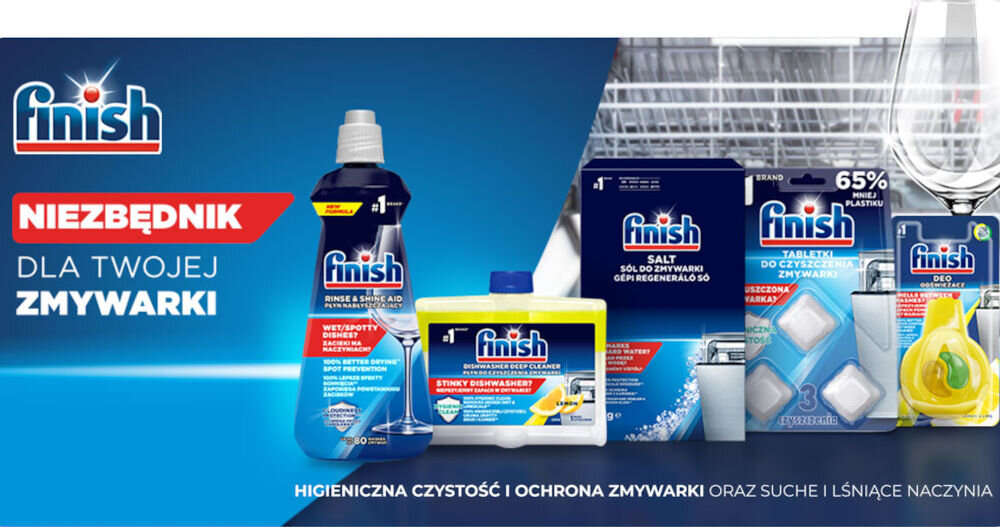 Nabłyszczacz do zmywarek FINISH Calgonit 800 ml sposób użycia