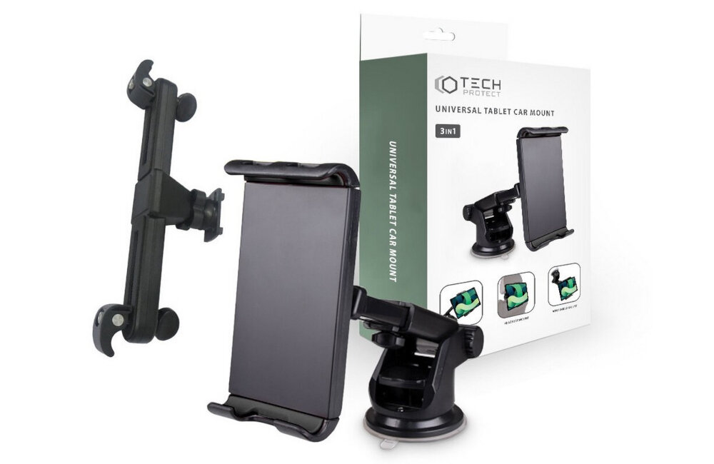 Uchwyt na tablet TECH-PROTECT Universal Car Mount Czarny