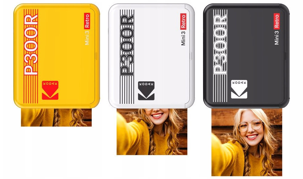Drukarka KODAK Mini 3 Plus Retro Czarny andrid ios bluetooth usb c