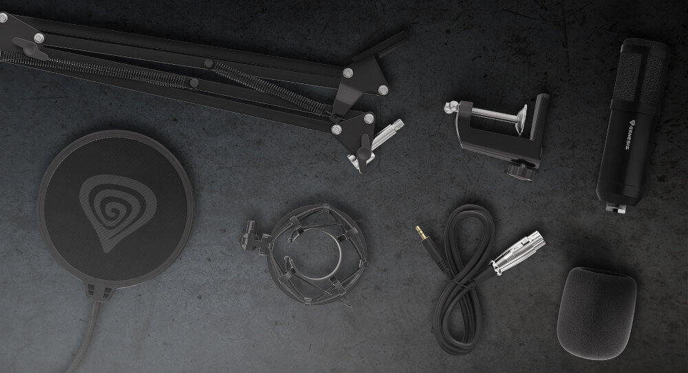 Mikrofon GENESIS Radium 300 XLR tłumiąc dźwięk