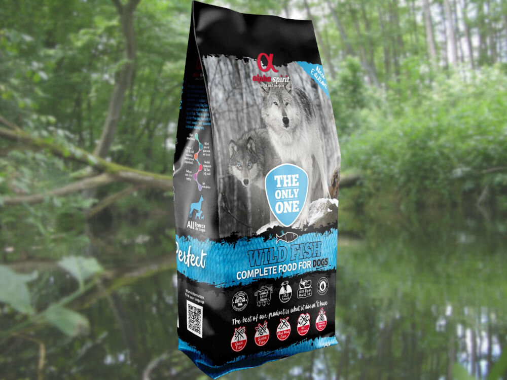 Karma dla psa ALPHA SPIRIT Wild Fish Biała Ryba 12 kg dawkowanie analiza sklad
