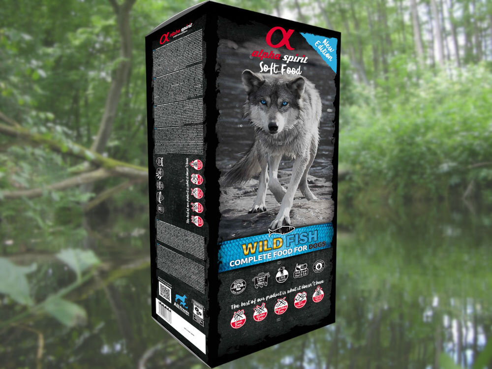 Karma dla psa ALPHA SPIRIT Wild Fish Ryba (45 x 200 g) dawkowanie analiza sklad