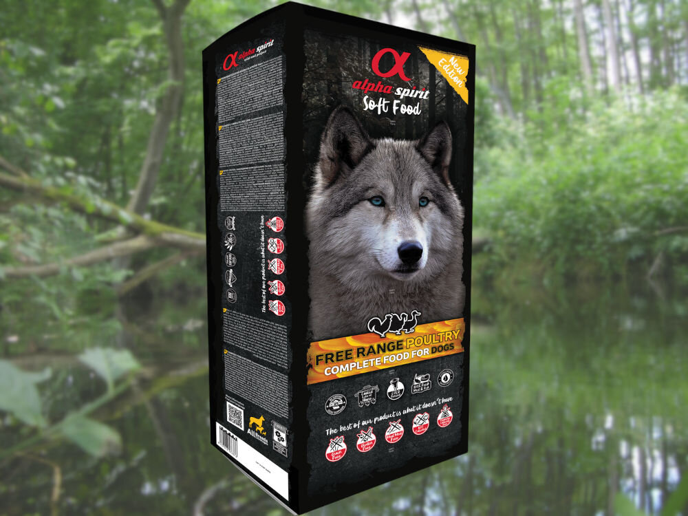 Karma dla psa ALPHA SPIRIT Poultry Kurczak z indykiem (45 x 200 g) dawkowanie analiza sklad