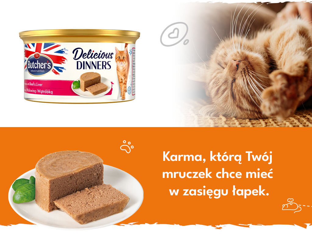 butchers delicious dinners kot grafika druga 85g