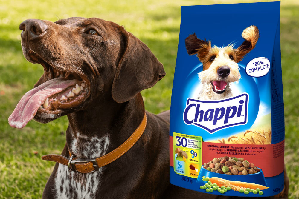 Karma dla psa CHAPPI™ Wołowina z drobiem i warzywami 500 g naturalne składniki