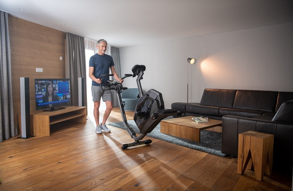 Rower indukcyjny KETTLER Tour 800 W pełni mobilny kółka transportowe