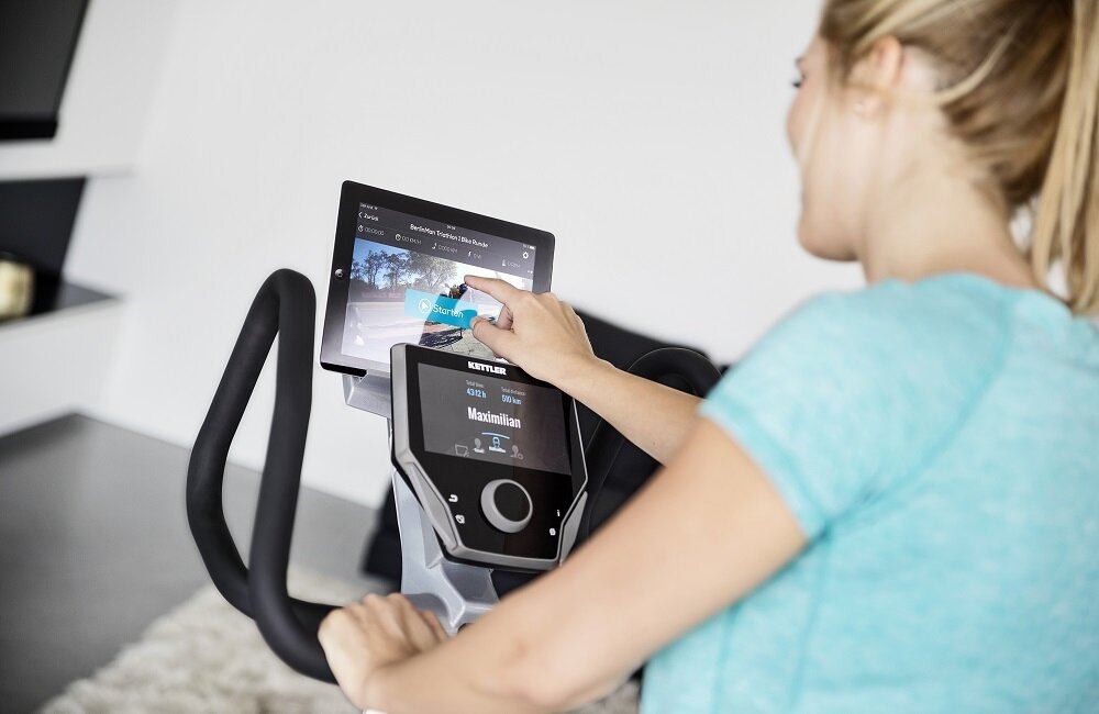 Rower indukcyjny KETTLER Tour 800 Uchwyt na urządzenie mobilne